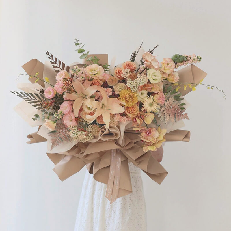 Waterproof Solid-colored Matte Florist Paper 