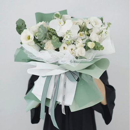 Colored Korean Wrapping Paper for Bouquets, 23x23 Inch, 20 Sheets