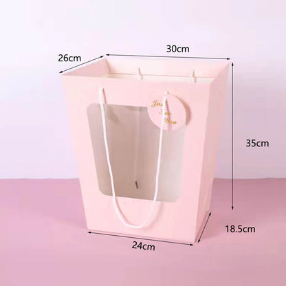 Sacs en papier kraft avec fenêtre pour bouquet