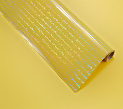 20 Sheets Laser Flower Wrapping Paper