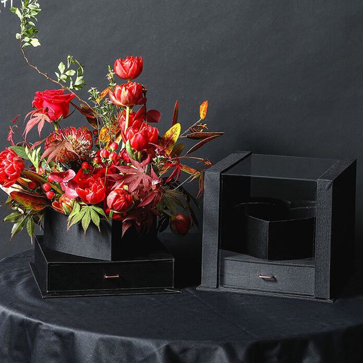 Heart Shaped Box For Flower - Drawer Lipstick Perfume Birthday