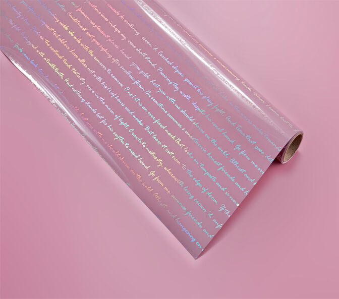 20 Sheets Laser Flower Wrapping Paper