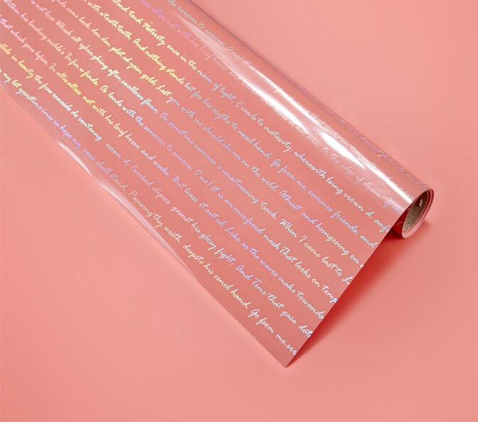 20 Sheets Laser Flower Wrapping Paper