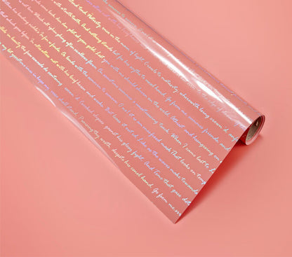 20 Sheets Laser Flower Wrapping Paper