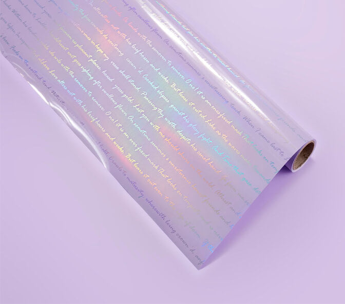 20 Sheets Laser Flower Wrapping Paper