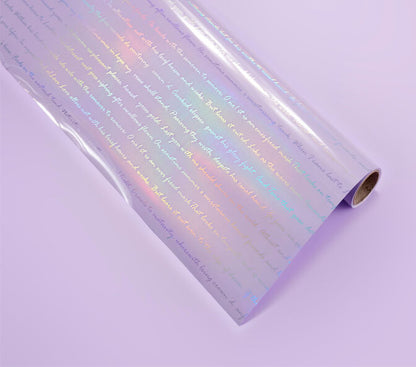 20 Sheets Laser Flower Wrapping Paper