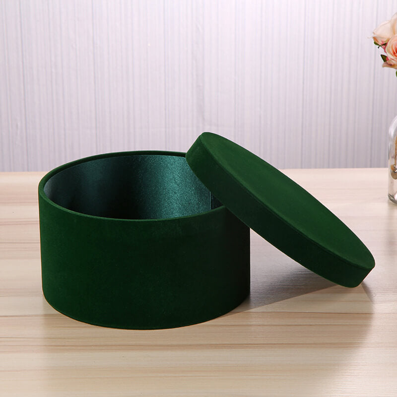 Velvet Round Box for Flower