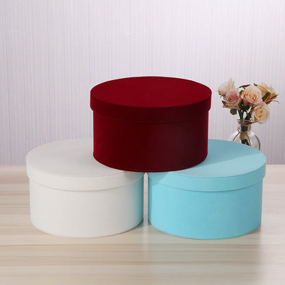 Velvet Round Box for Flower