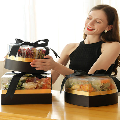 Window Clear Heart Shaped Flower Box