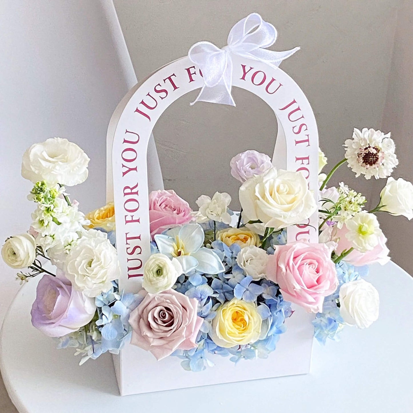 10pcs Just For You Paper Flower Bags