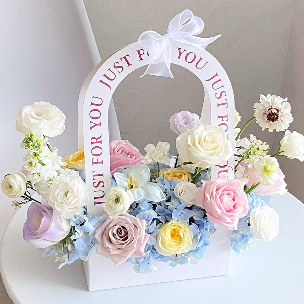 10pcs Just For You Paper Flower Bags