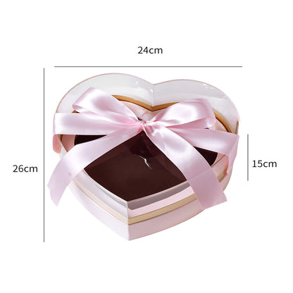 Window Clear Heart Shaped Flower Box