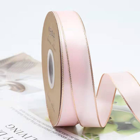 Solid Color Satin Ribbon for Flower Wrapping (2.3cmx50Yd)