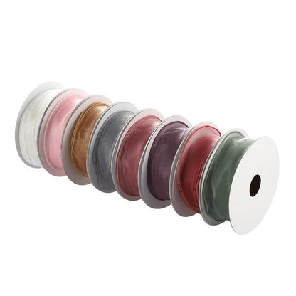Cinta de organza para envolver ramos y regalos, 40 mm x 10 yardas