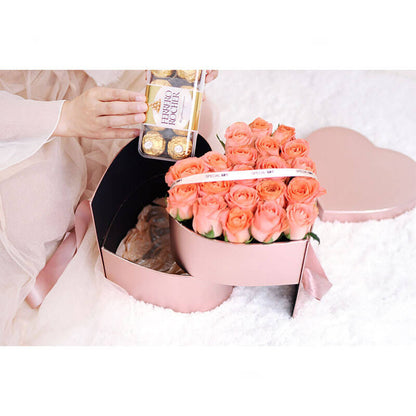 Heart Shape Box with Ribbon