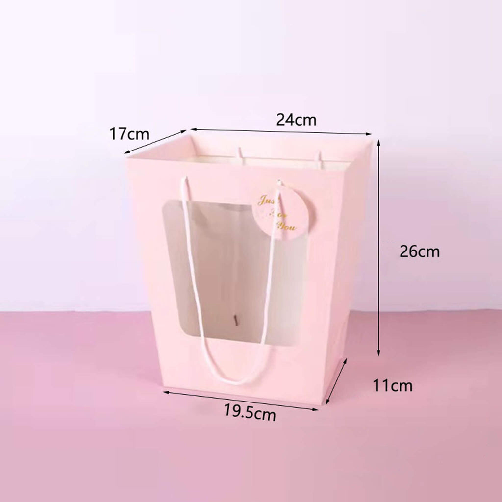 Kraft Paper Bags with Window for Bouquet