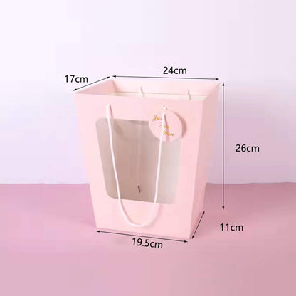 Sacs en papier kraft avec fenêtre pour bouquet