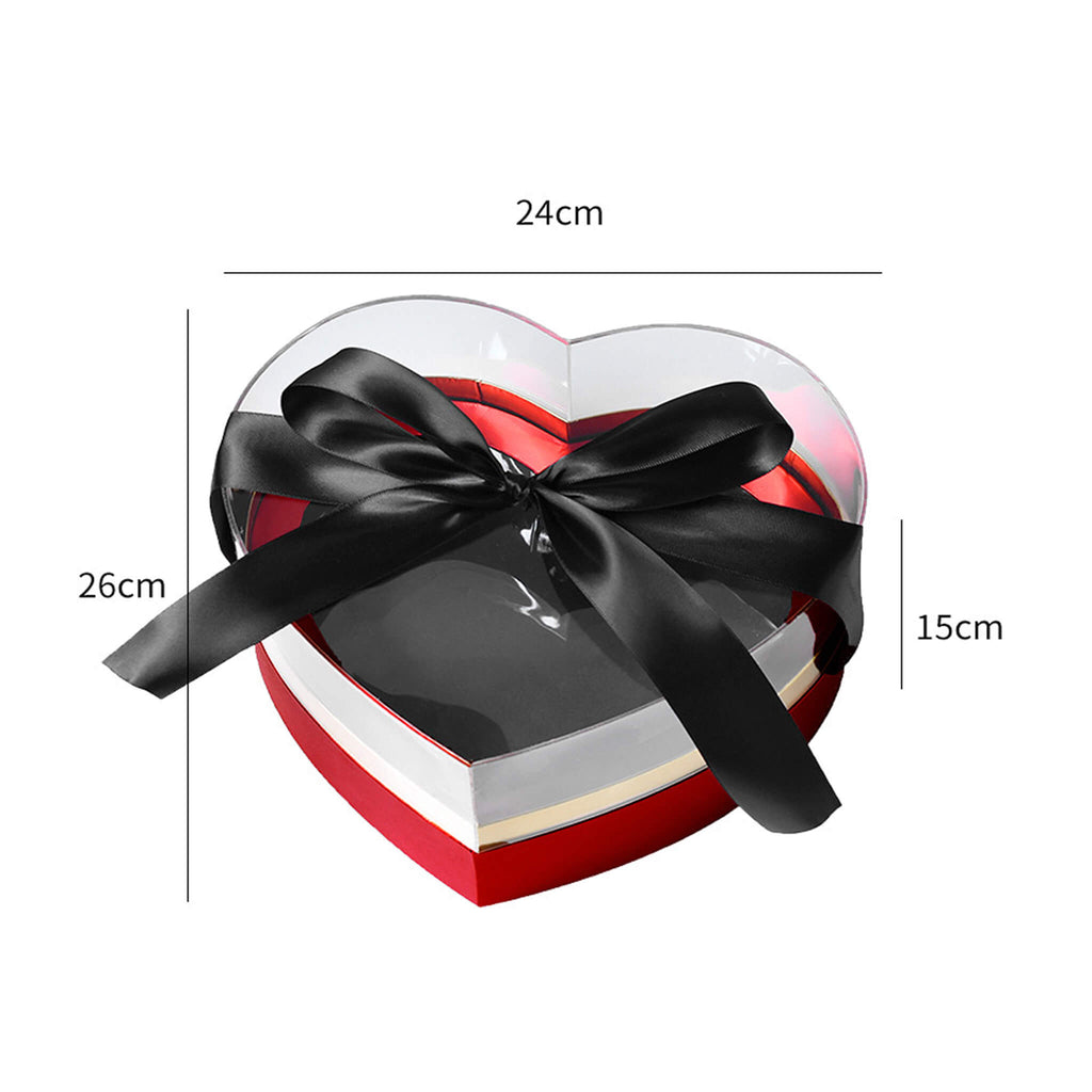 Window Clear Heart Shaped Flower Box