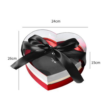 Window Clear Heart Shaped Flower Box