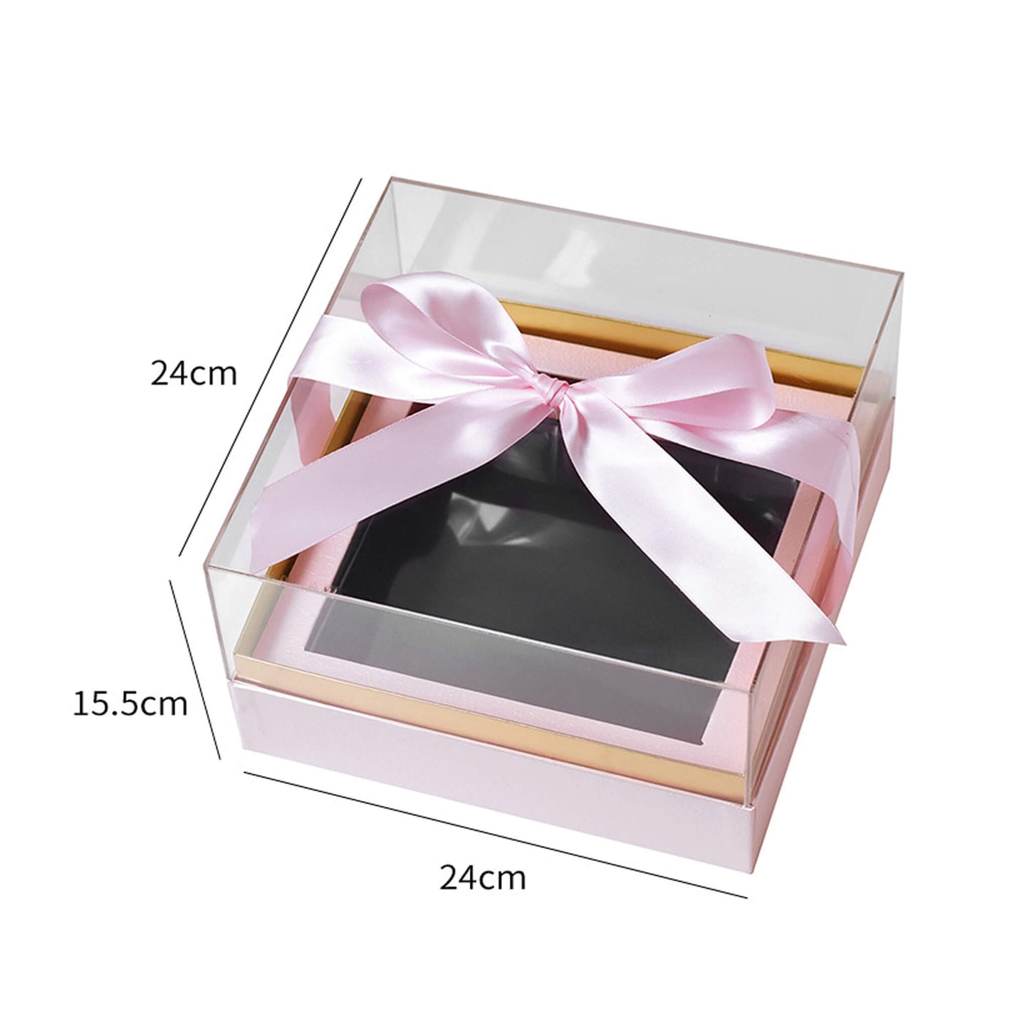 Window Clear Heart Shaped Round Square Flower Box - Bulk Lots