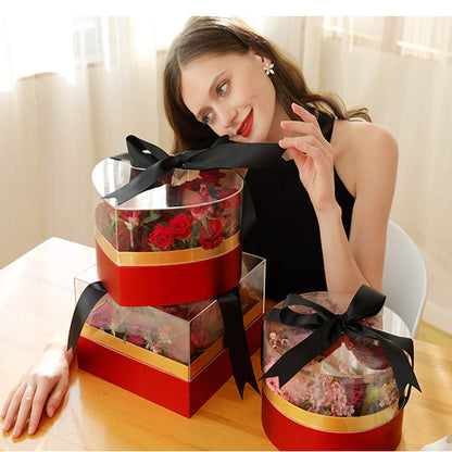 Window Clear Heart Shaped Flower Box