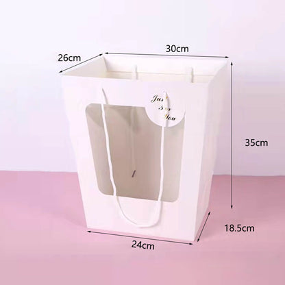 Sacs en papier kraft avec fenêtre pour bouquet