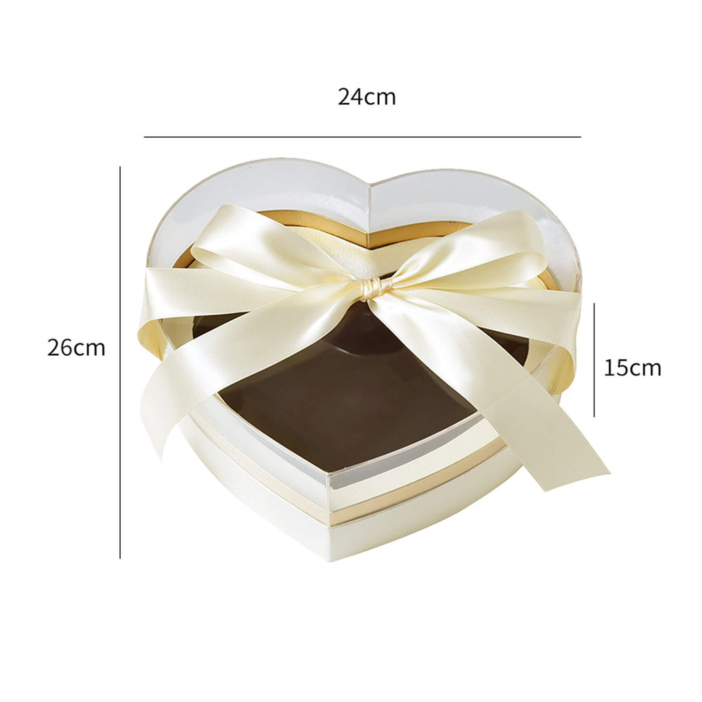 Window Clear Heart Shaped Flower Box
