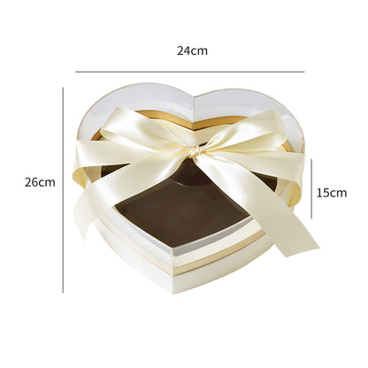 Window Clear Heart Shaped Flower Box