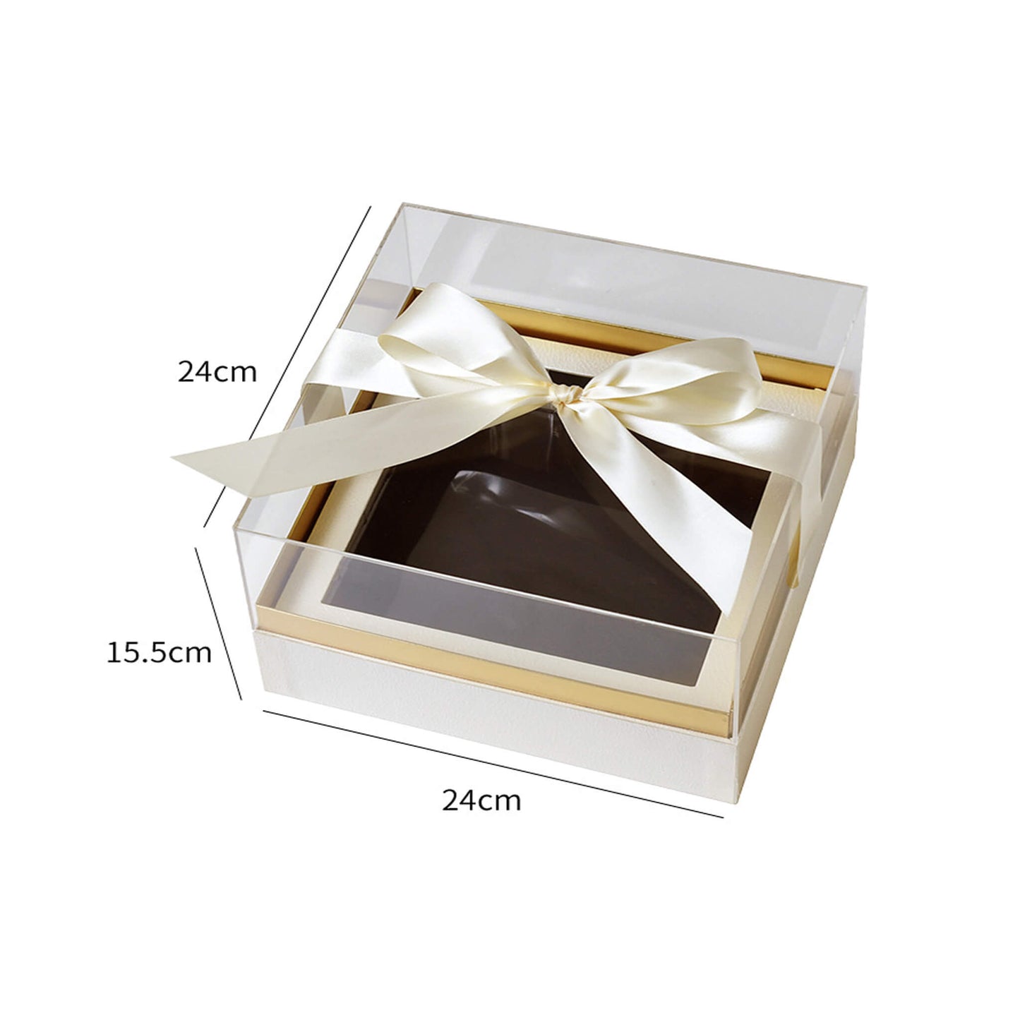 Window Clear Heart Shaped Round Square Flower Box - Bulk Lots