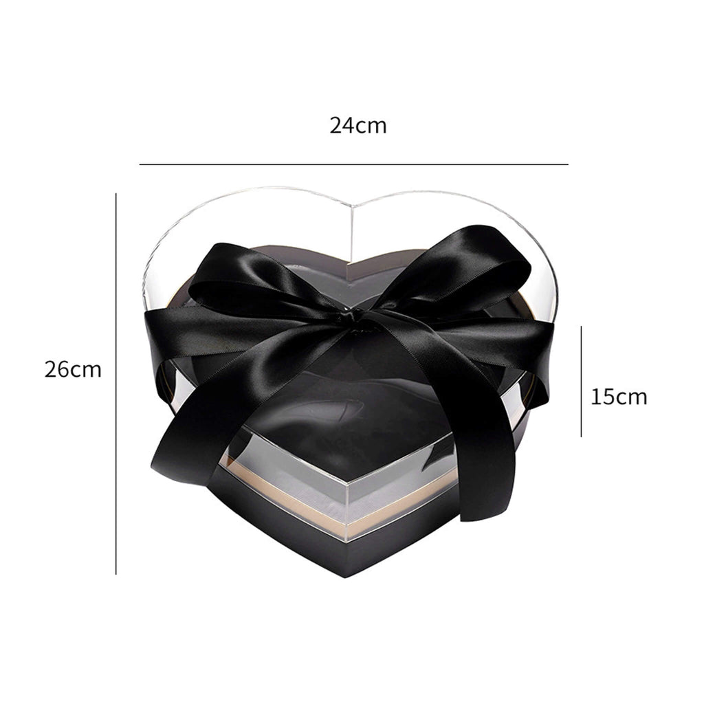 Window Clear Heart Shaped Flower Box
