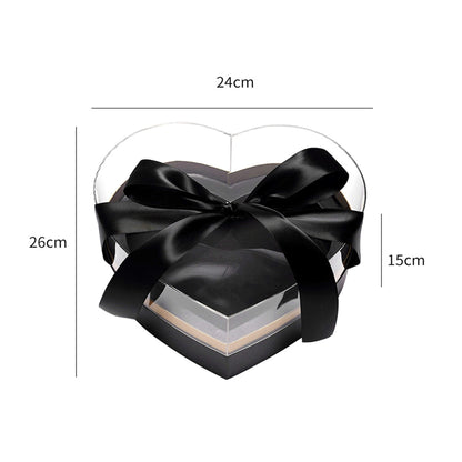 Window Clear Heart Shaped Flower Box