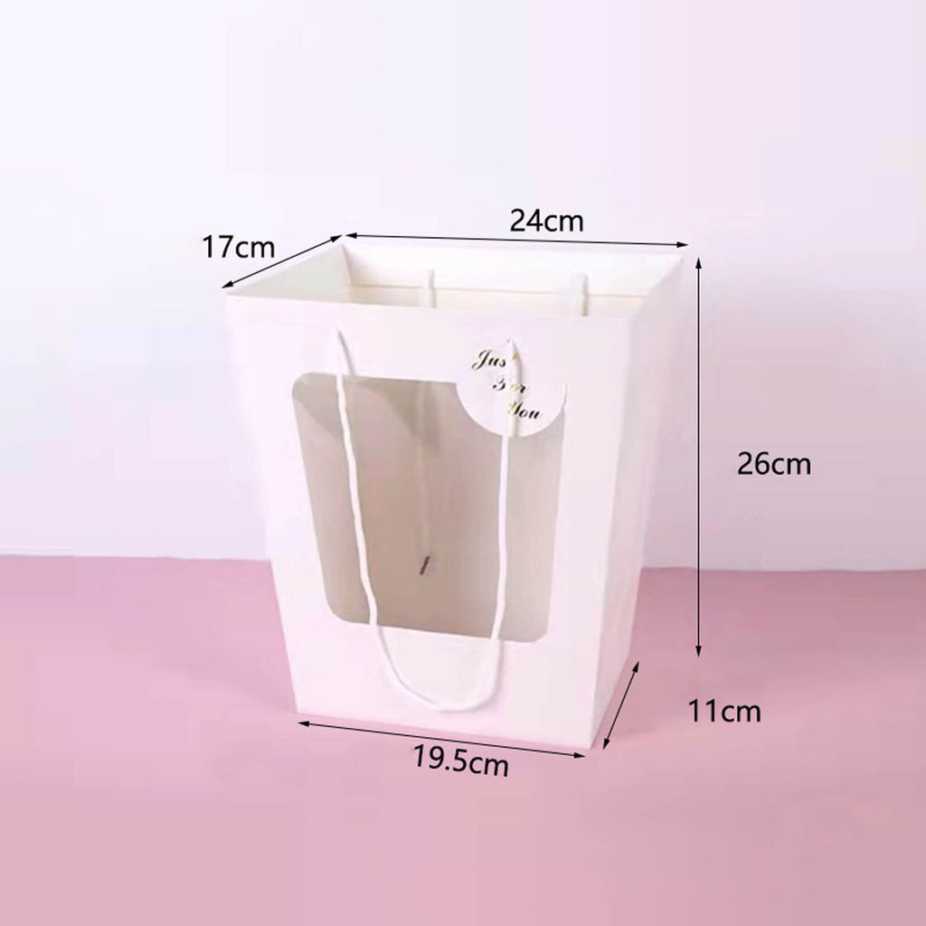 Kraft Paper Bags with Window for Bouquet