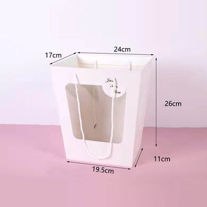 Sacs en papier kraft avec fenêtre pour bouquet