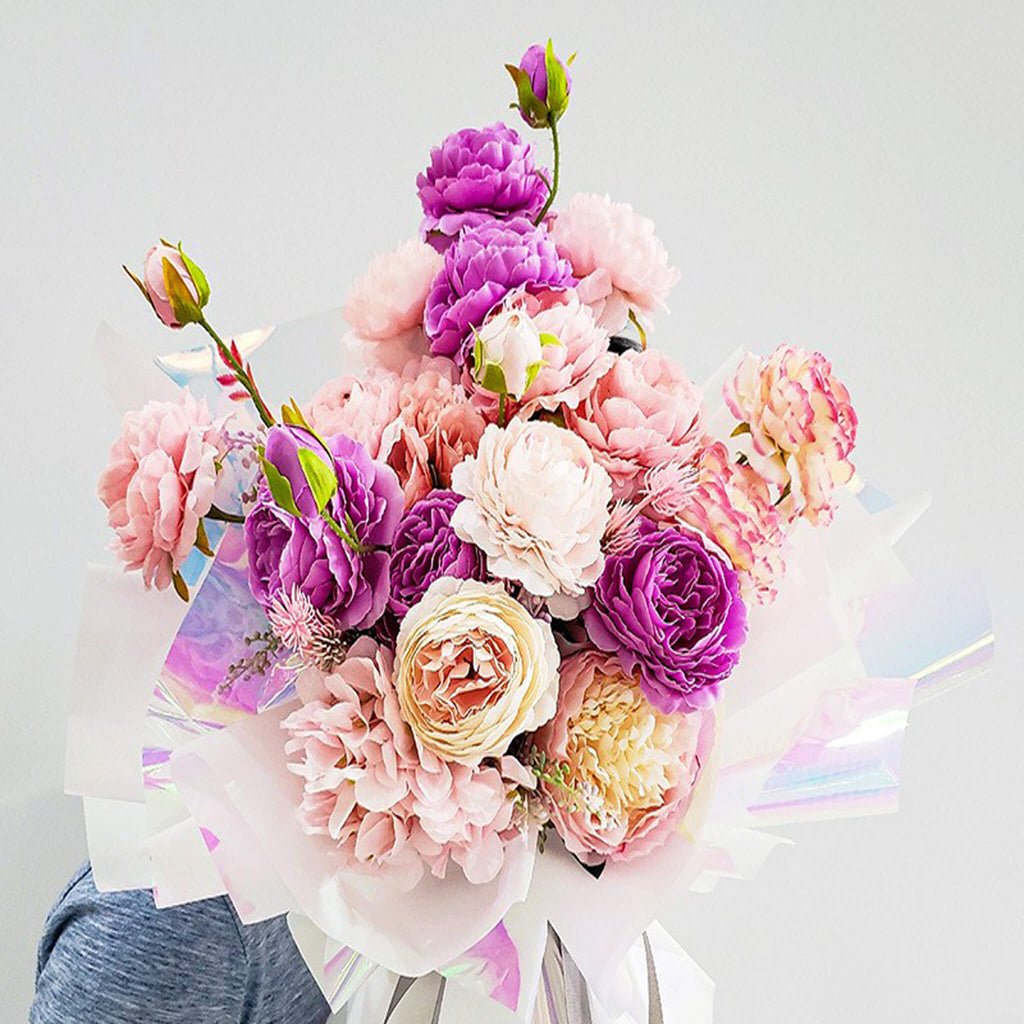 Papel de celofán impermeable de doble cara para envolver regalos, 20 hojas 