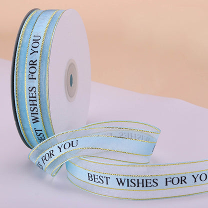 50 Yards Organza Chiffon Ribbon for Gift Wrapping Wedding Bouquet Crafts