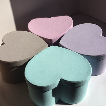 Velvet Heart Shaped Box