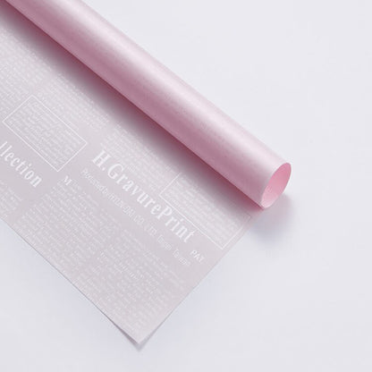 Double-sided Retro Newspaper Waterproof Florist Paper 20 Sheets 58x58cm