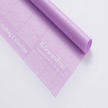 Double-sided Retro Newspaper Waterproof Florist Paper 20 Sheets 58x58cm