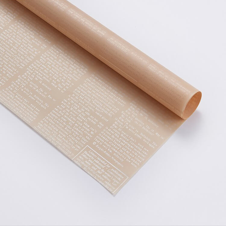 Double-sided Retro Newspaper Waterproof Florist Paper 20 Sheets 58x58cm