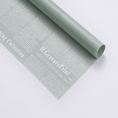 Double-sided Retro Newspaper Waterproof Florist Paper 20 Sheets 58x58cm