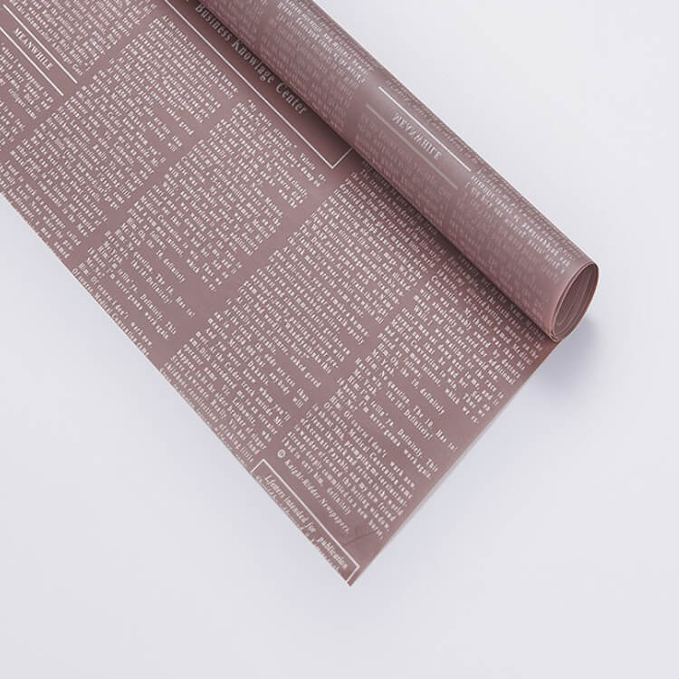 Double-sided Retro Newspaper Waterproof Florist Paper 20 Sheets 58x58cm