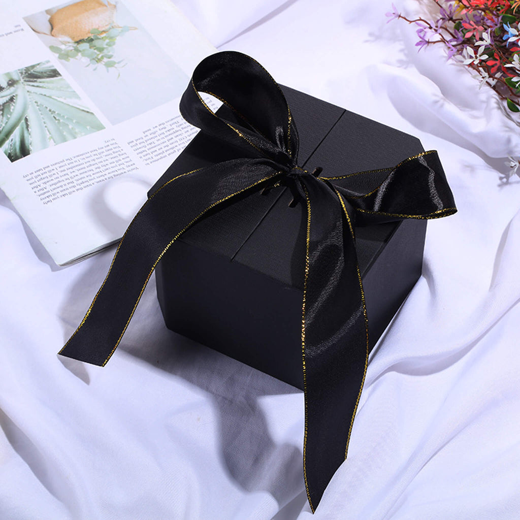Bouquet Gift Packaging Box With Ribbon