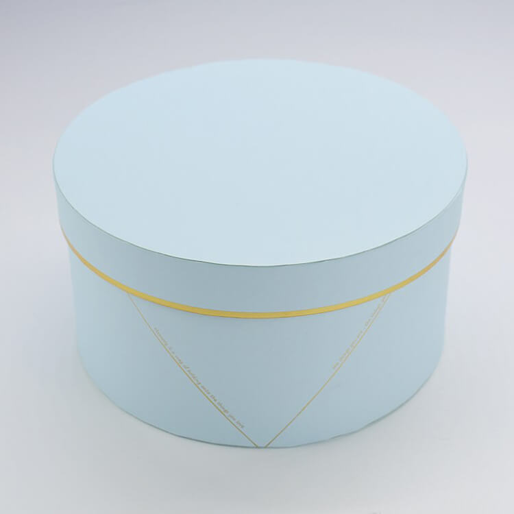 Caja de regalo con rosas preservadas y flores redondas - Cajas circulares para flores - Lotes a granel