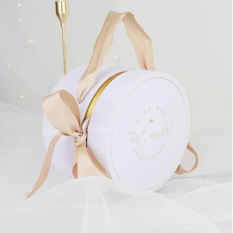 Round Velvet Flower Gift Box
