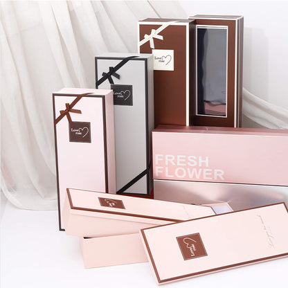 Set of 2 Pieces Square Gift Packaging Box with Lid