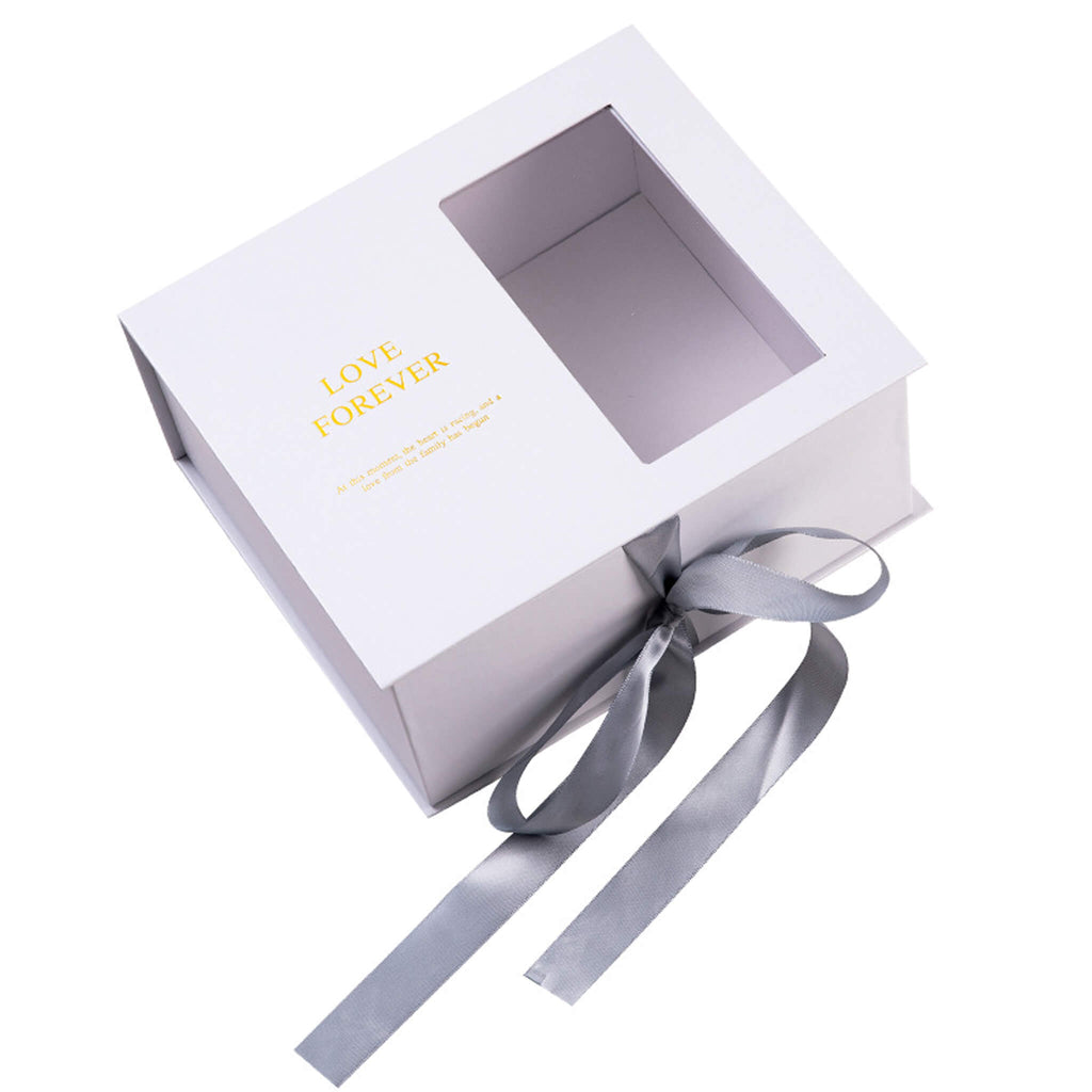 Window Flower Valentine's Day Gift Box With Ribbons