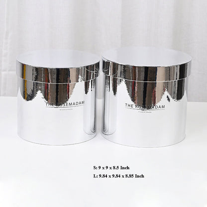 Round Box Flower Arrangements - Set of 2pcs