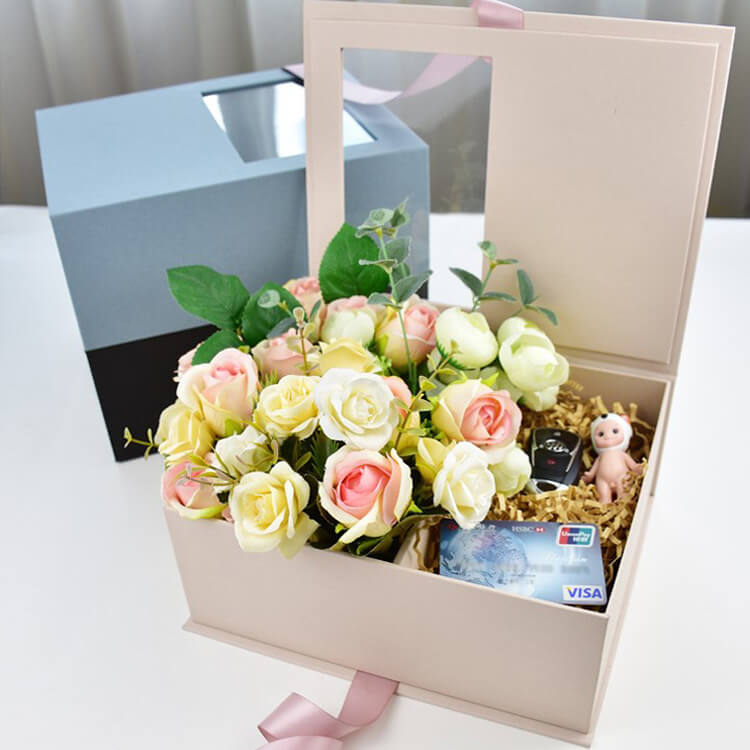 Window Square Flower Gift Boxes