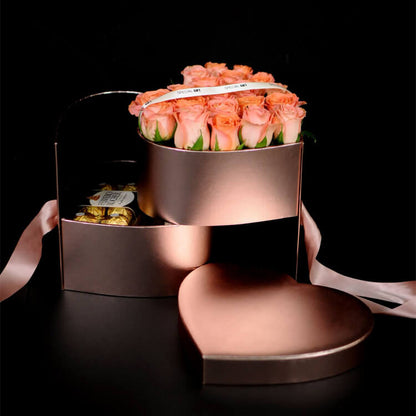 Heart Shape Box with Ribbon