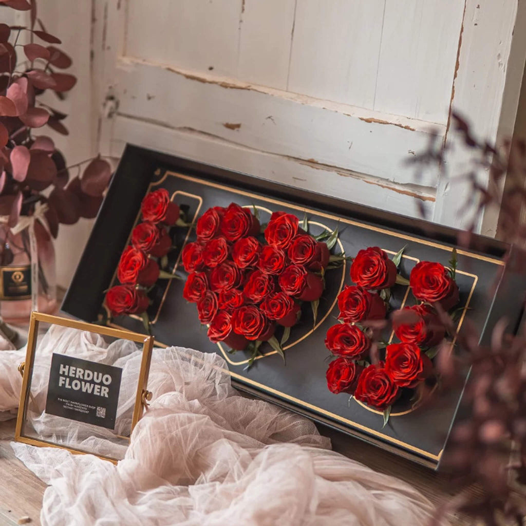 LOVE Letter Flower Arranging Box, 12pcs